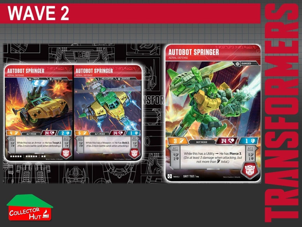 Transformers TCG CHARACTER Trading Cards All Waves