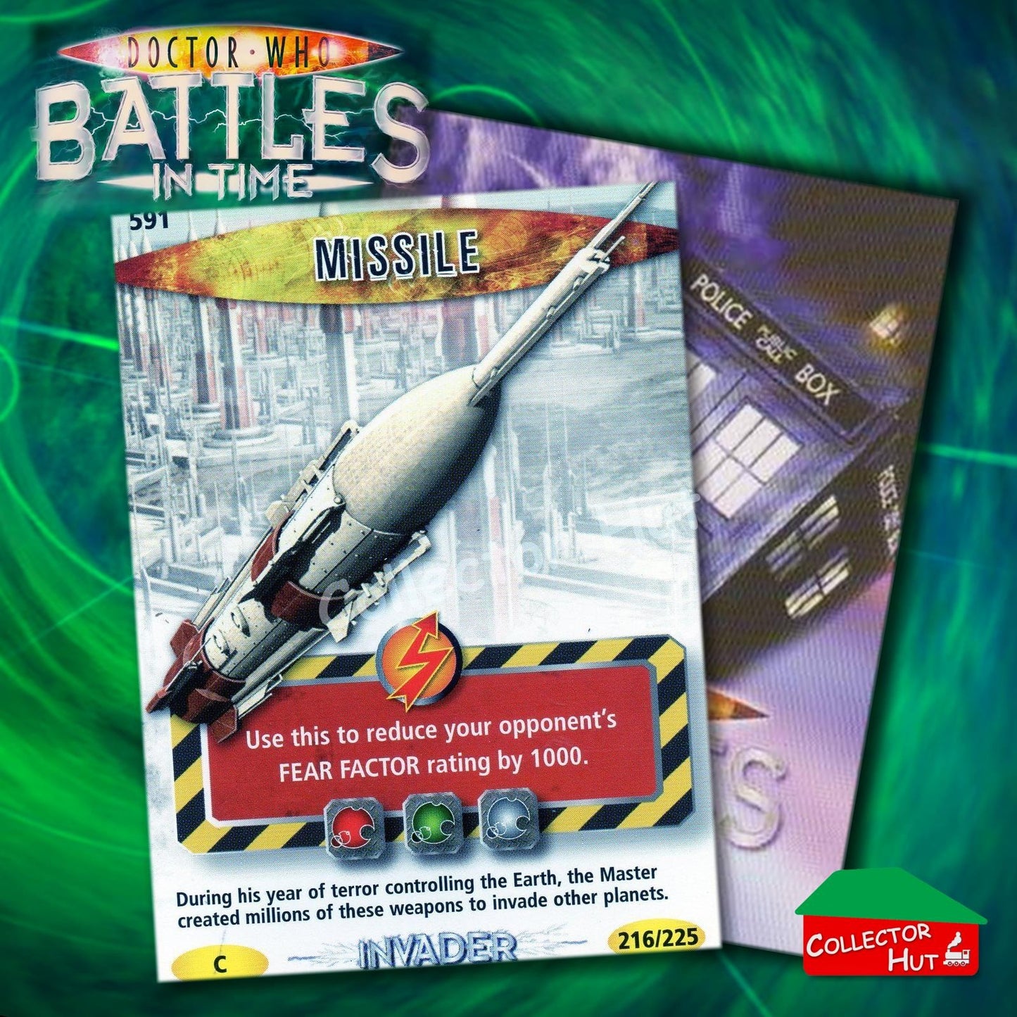 DOCTOR WHO Battles in Time #376-600 INVADER RARE & COMMON CARDS YOU CHOOSE