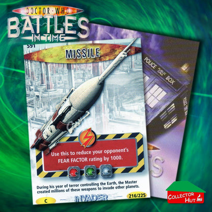 DOCTOR WHO Battles in Time #376-600 INVADER RARE & COMMON CARDS YOU CHOOSE