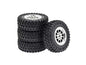 RC Model Wheels Tyres 5mm Hub 70mm x 24mm 32g 4pcs Set MN99