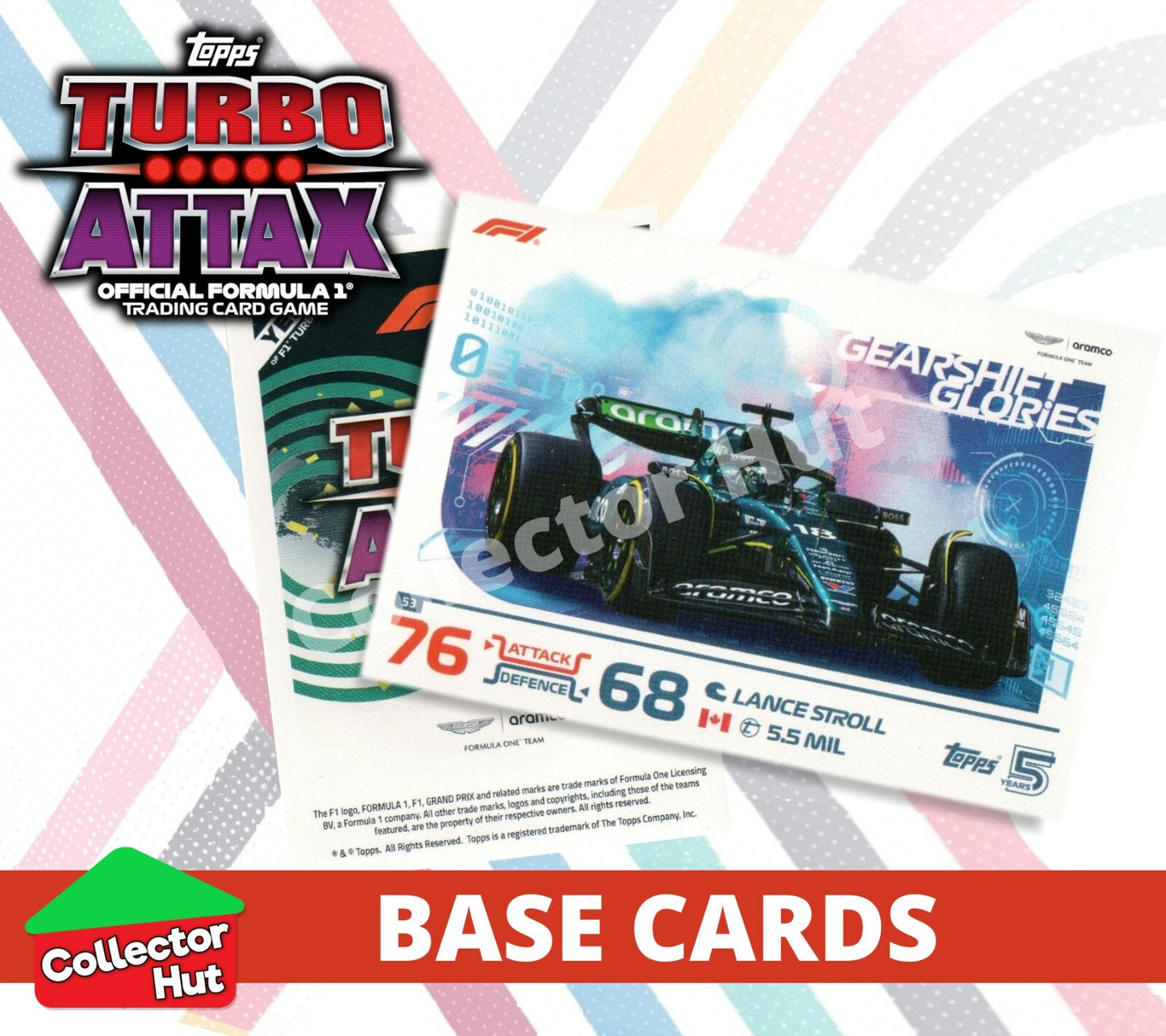 Topps Turbo Attax Formula 1 F1 2024 #1-166 Base Cards YOU CHOOSE