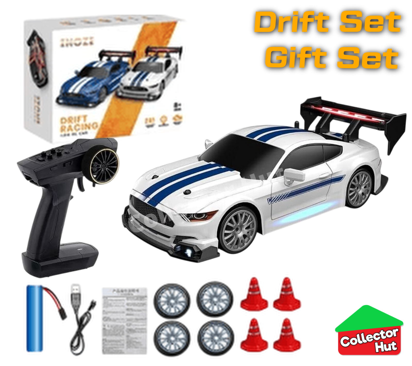 Drift RC Car 1:24 Scale High Speed Remote Control 4WD 2.4Ghz GIFT BOXED