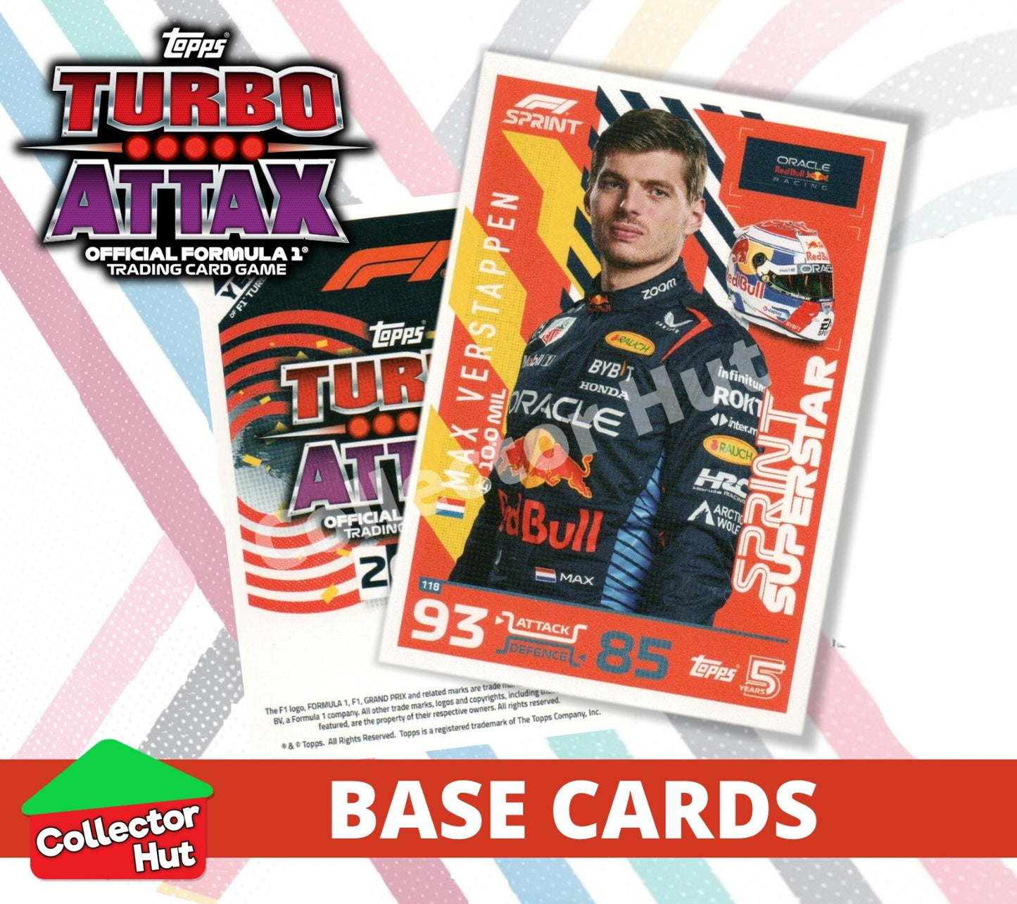 Topps Turbo Attax Formula 1 F1 2024 #1-166 Base Cards YOU CHOOSE
