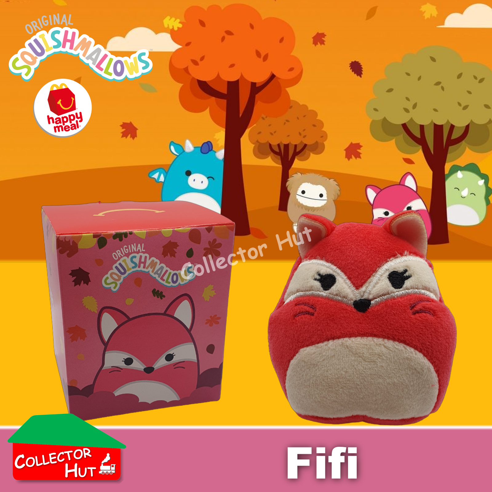 McDonald's Happy Meal 2023 Halloween & Autumn Squishmallows Plush Toys