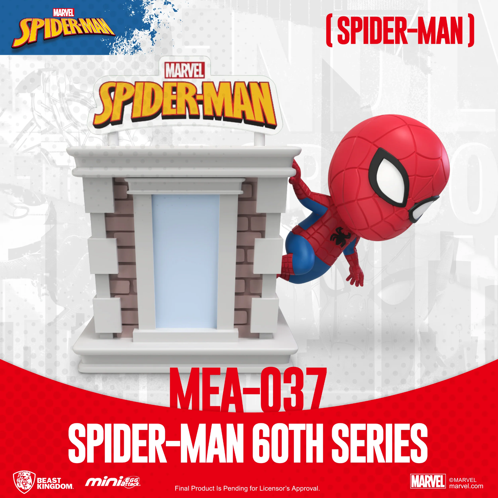 Spider-Man Tower Series Hero Box 60th Anniversary Mini Egg Attack Tower Figures