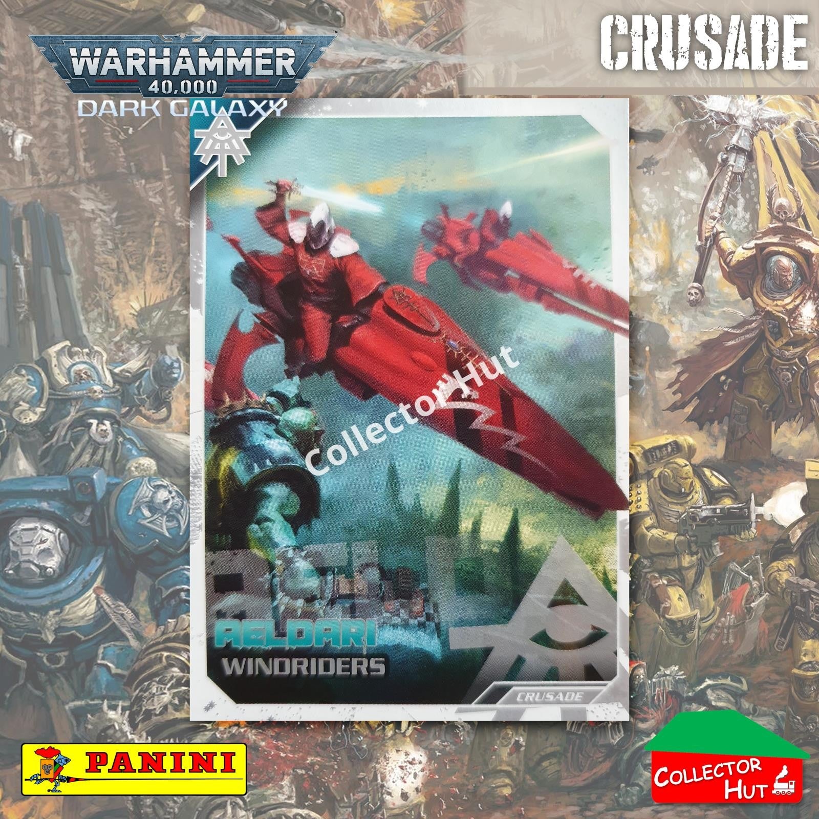 PANINI Warhammer 40,000 Dark Galaxy Parallel Trading Card Crusade Vanguard Purge