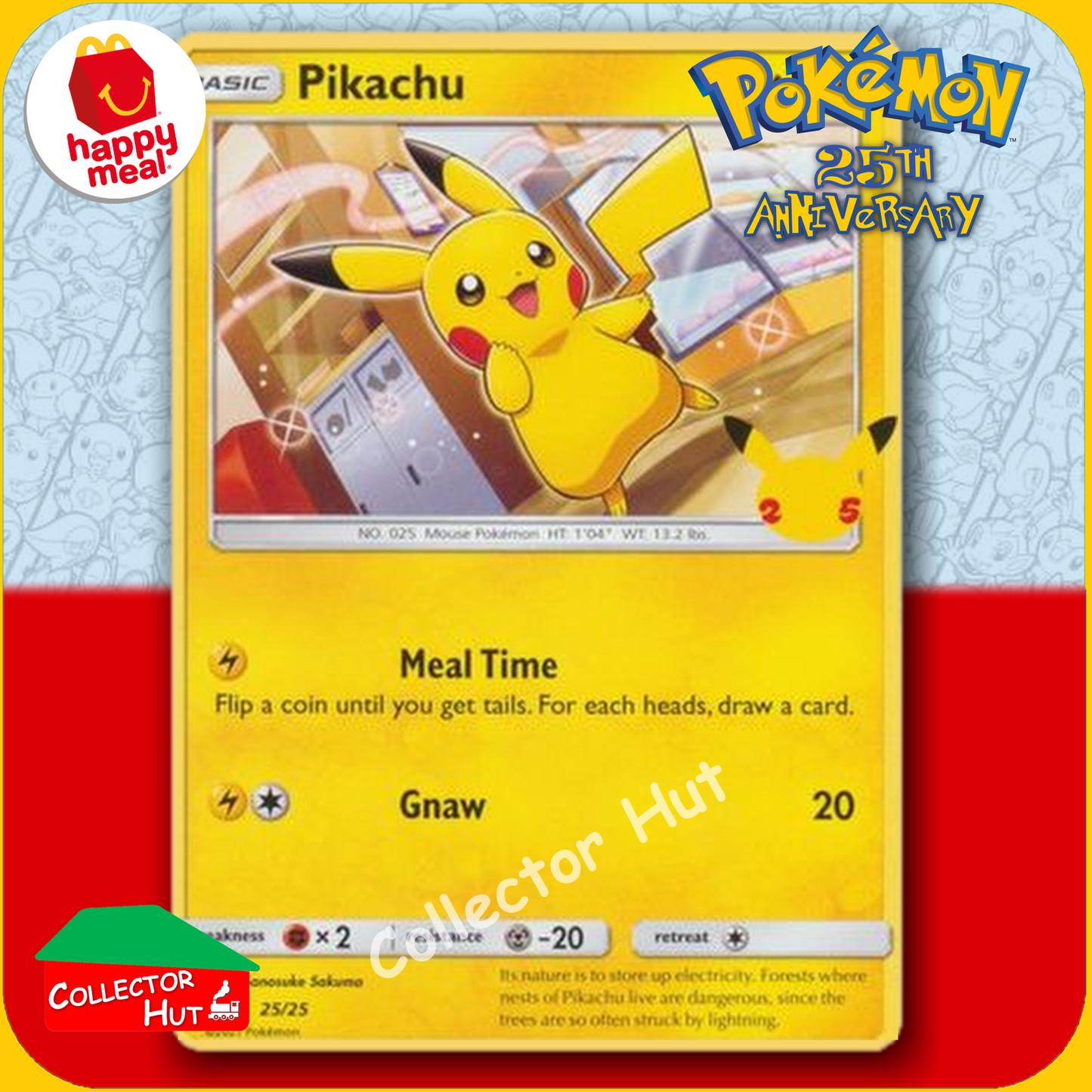 McDonald's Happy Meal 2021 Pokémon 25th Anniversary Trading Cards You Choose