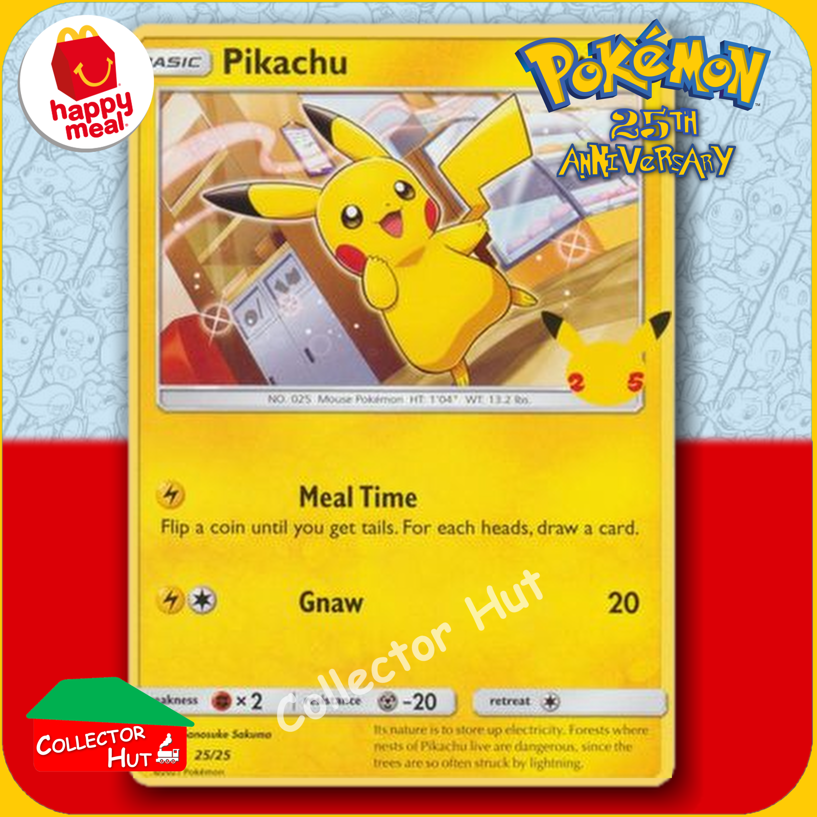 McDonald's Happy Meal 2021 Pokémon 25th Anniversary Trading Cards You Choose