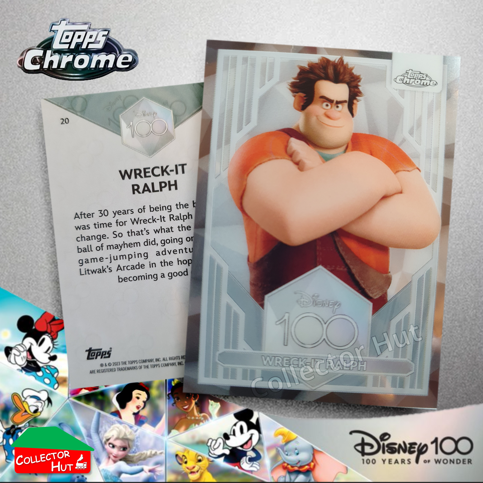 Disney 100 Topps Chrome 2023 Base Cards 1-100 Pick Singles to Complete Your Set