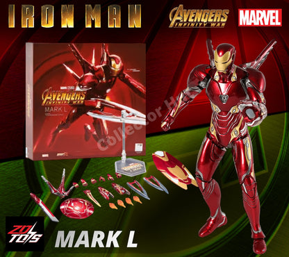Iron Man Marvel Action Figures 1:10 Scale Avenger Infinity Saga MK 1-85 ZD Toys
