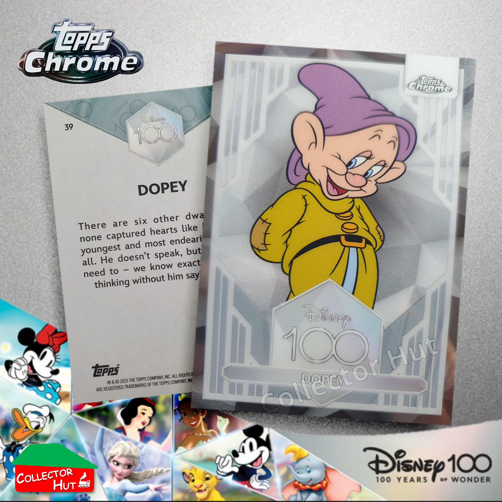Disney 100 Topps Chrome 2023 Base Cards 1-100 Pick Singles to Complete Your Set