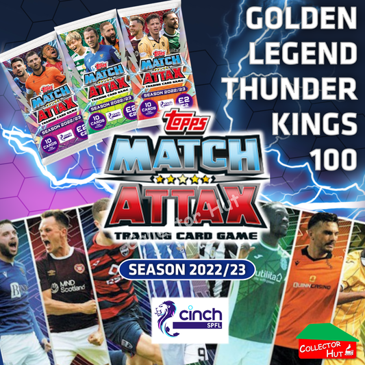 TOPPS MATCH ATTAX SPFL 2022/23 Golden Legend Thunder Kings 100 Choose Your Card