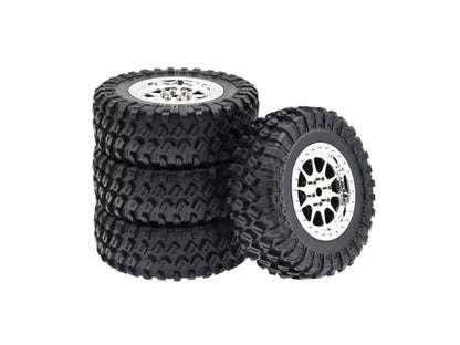RC Model Wheels Tyres 5mm Hub 70mm x 24mm 32g 4pcs Set MN99