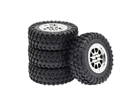 RC Model Wheels Tyres 5mm Hub 70mm x 24mm 32g 4pcs Set MN99