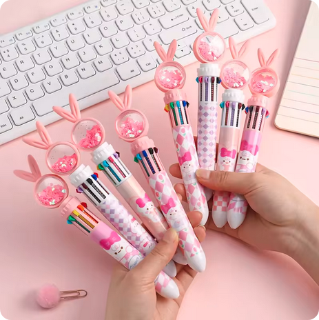 Novelty Ballpoint Pens 10 Colour MULTI-PACKS 4pcs 6pcs for Children