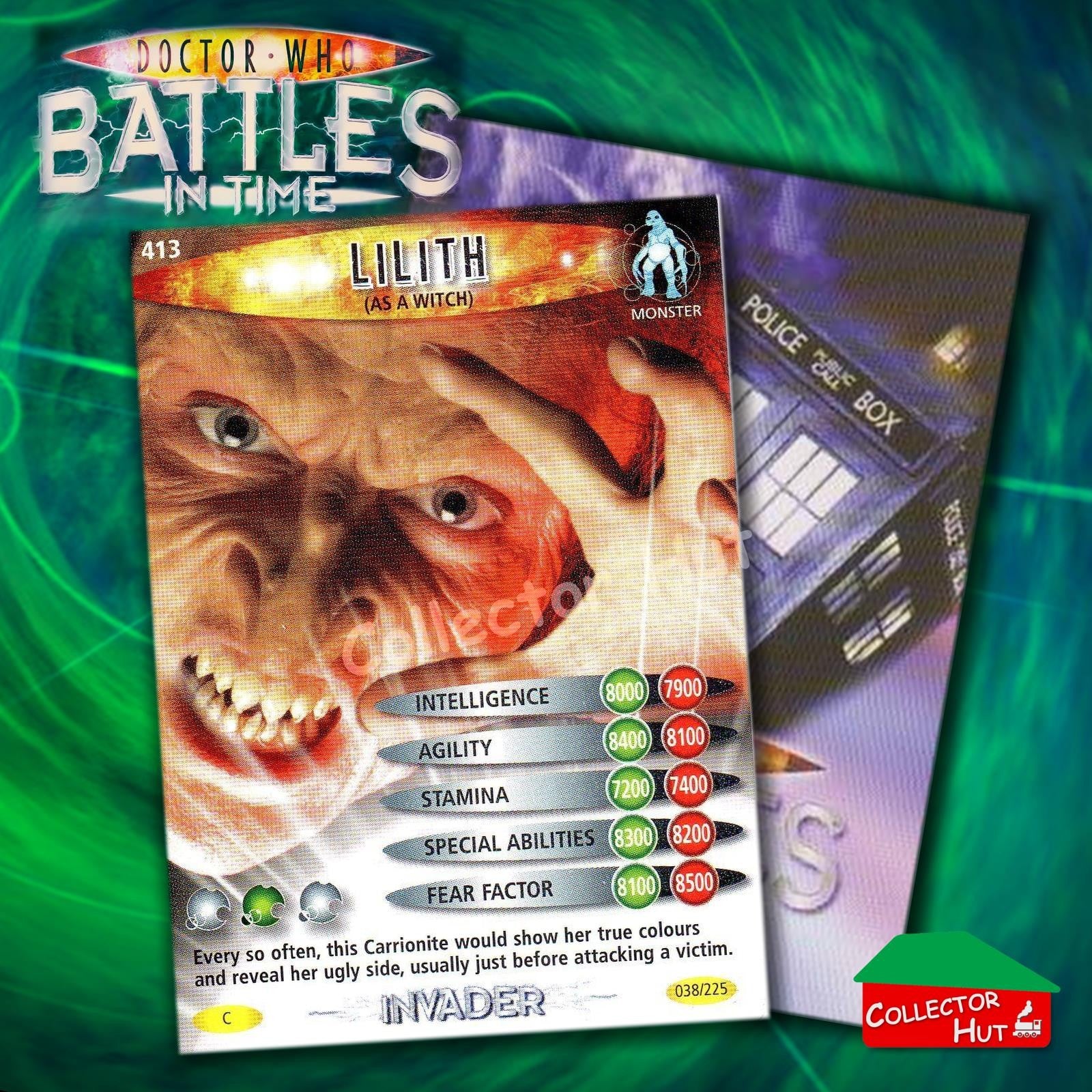 DOCTOR WHO Battles in Time #376-600 INVADER RARE & COMMON CARDS YOU CHOOSE