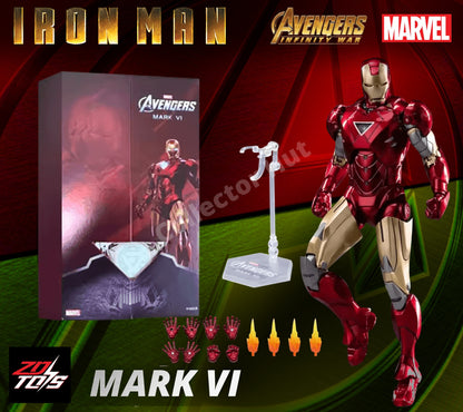 Iron Man Marvel Action Figures 1:10 Scale Avenger Infinity Saga MK 1-85 ZD Toys