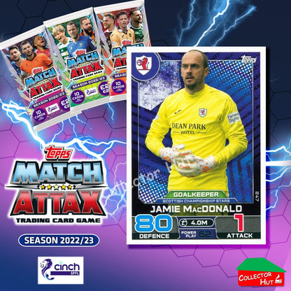 TOPPS MATCH ATTAX SPFL 2022/23 #163-264 Choose Your Card
