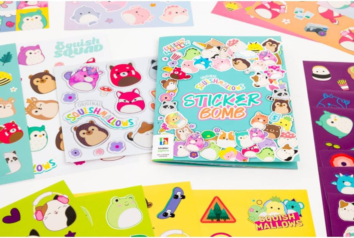 Original Squishmallows Sticker Bomb Activity Kit 600+ Stickers & Book Ages 6+