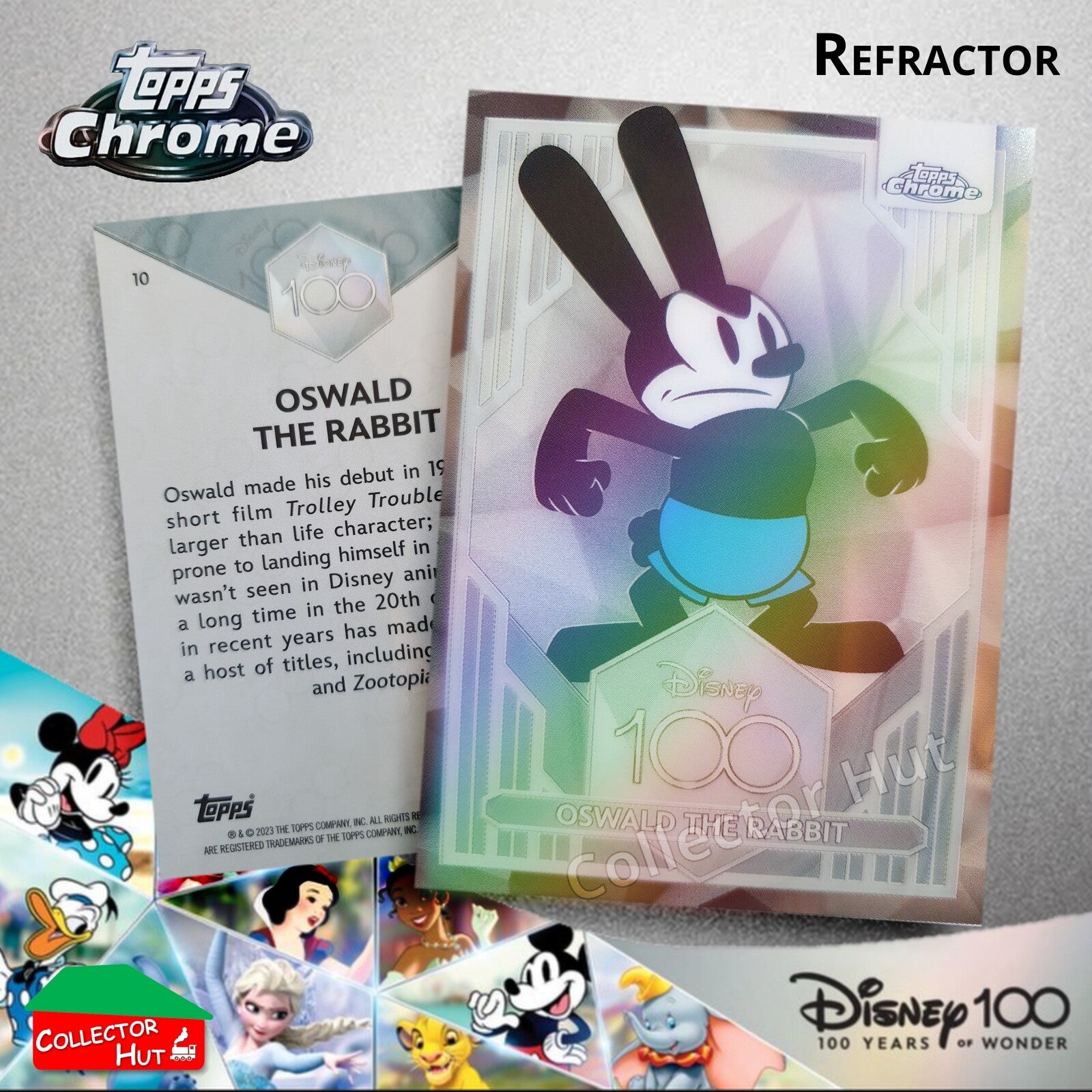 Disney 100 Topps Chrome 2023 REFRACTOR Cards 1-100 Pick Singles