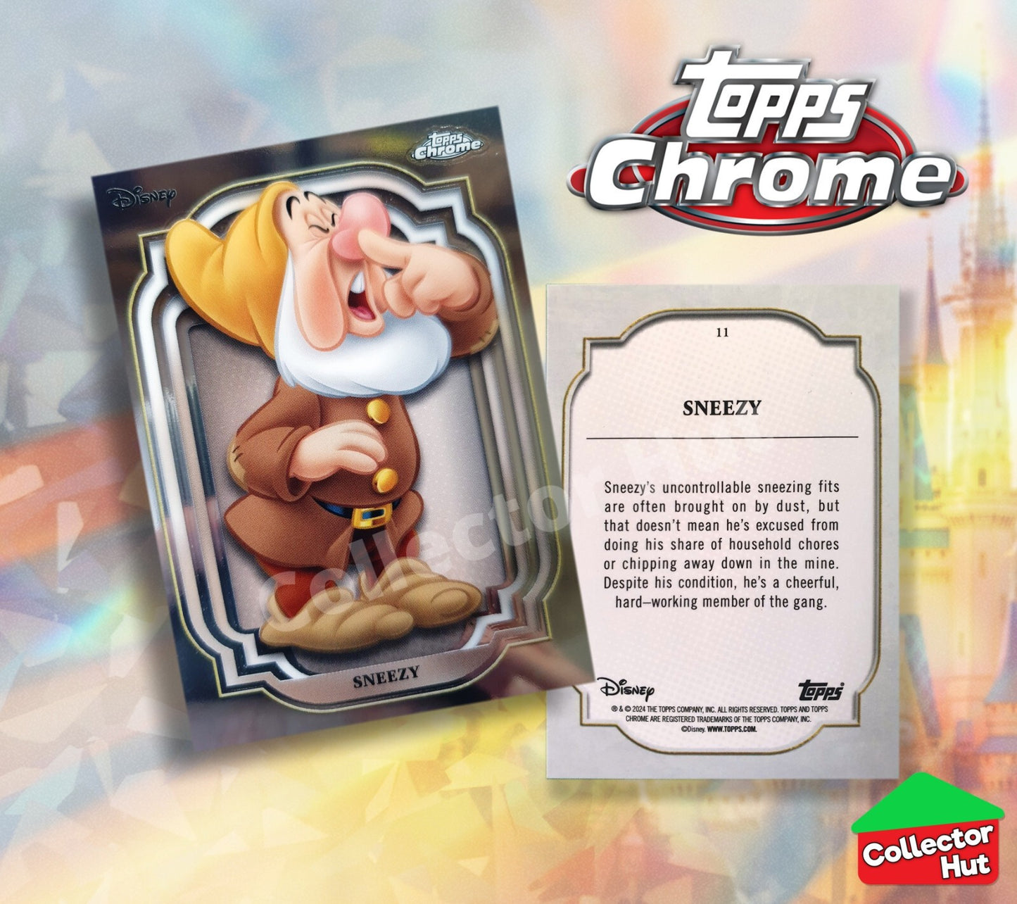 Disney Topps Chrome 2024 Base Cards 1-200 Pick Singles to Complete Your Set