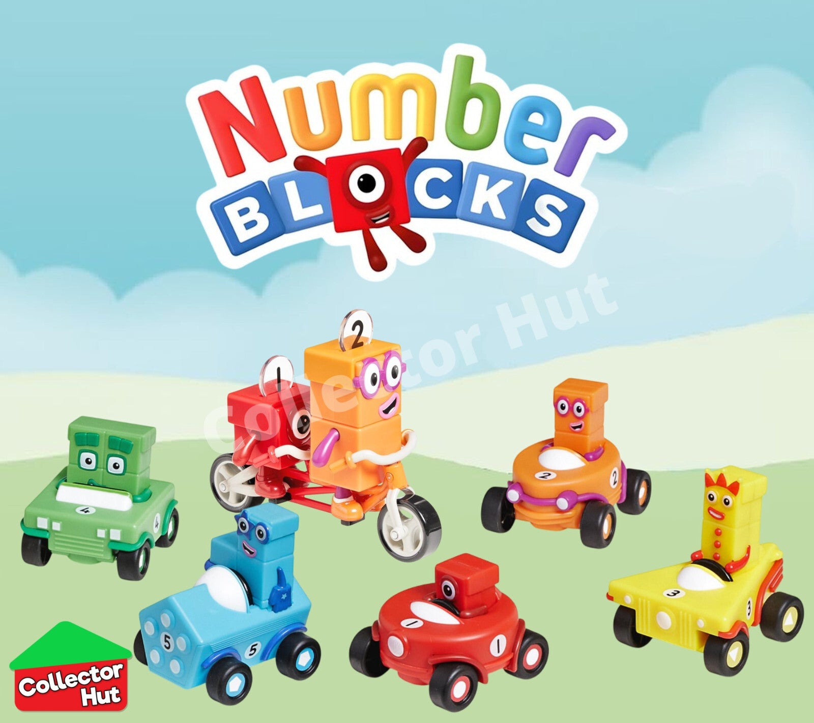 Numberblocks Vehicle Sets Educational Mathematics Toys CBeebies