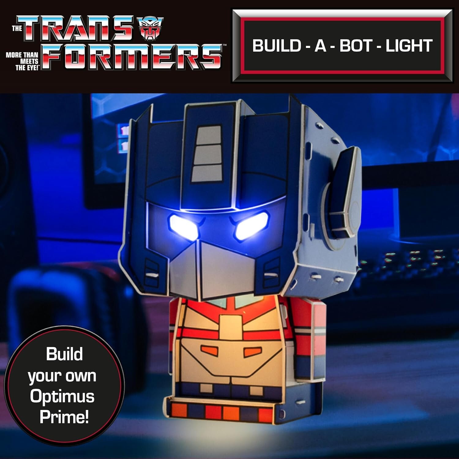 Transformers Build Transformers Build-A-Bot Light Optimus Prime Blue Sky Studios ...