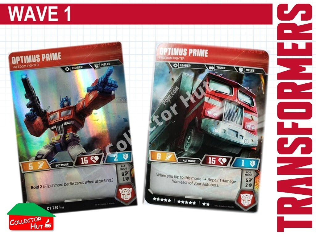 Transformers TCG CHARACTER Trading Cards All Waves