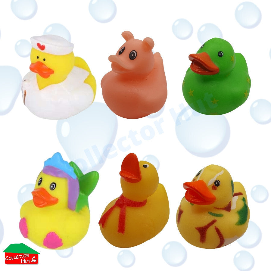 Novelty Rubber Ducks 5cm Assorted Characters Designs Henbrandt