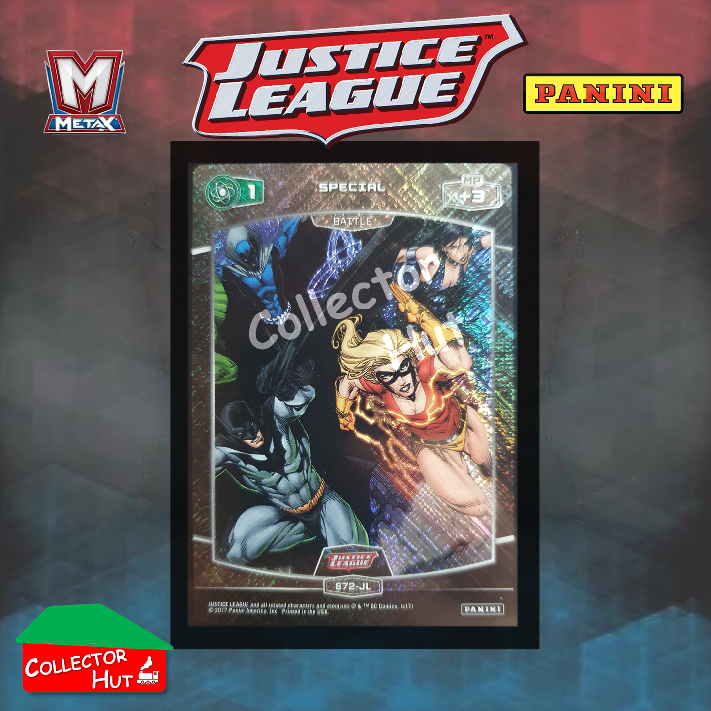 Panini MetaX DC Justice League Foil Cards S1-S72 Choose Your Card