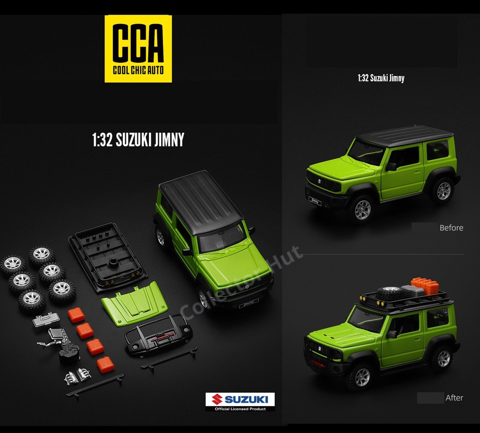 Suzuki Jimny 1:32 Scale Official Customisable Die Cast Model Kit CCA