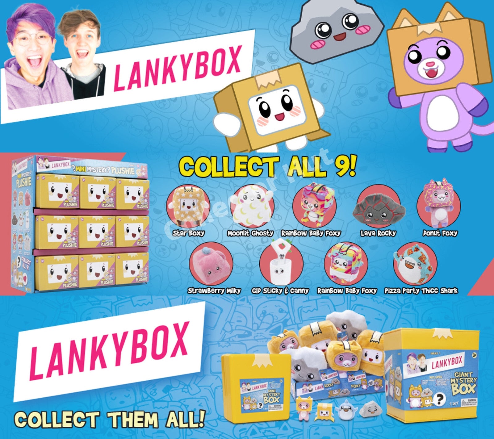 LankyBox Mini Mystery Plush Soft Toy Series 2 Choose Your Character