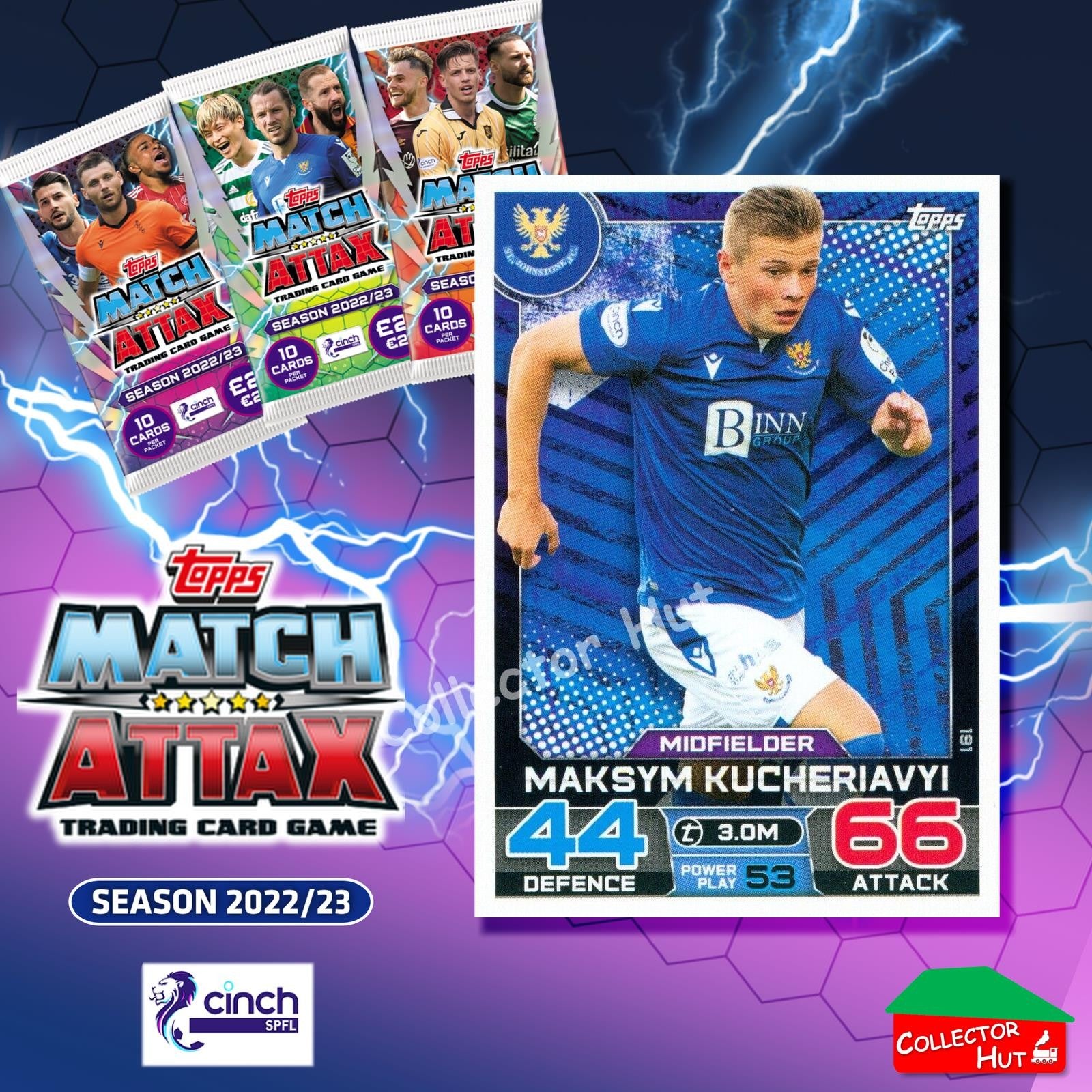 TOPPS MATCH ATTAX SPFL 2022/23 #163-264 Choose Your Card