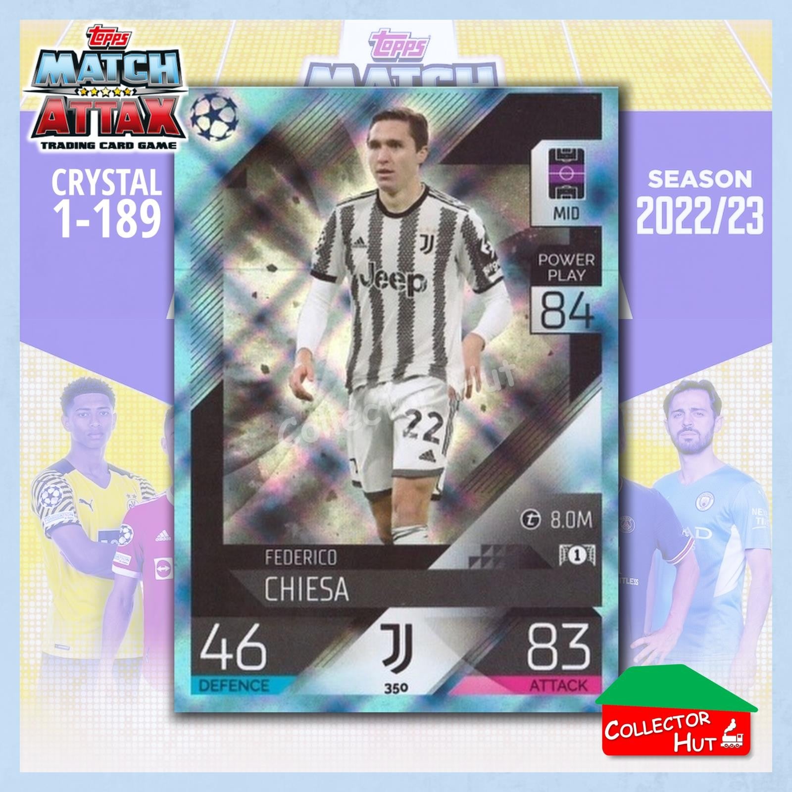 Topps Match Attax Europa Champions League 2022/23 Crystal Parallel Cards 190-387
