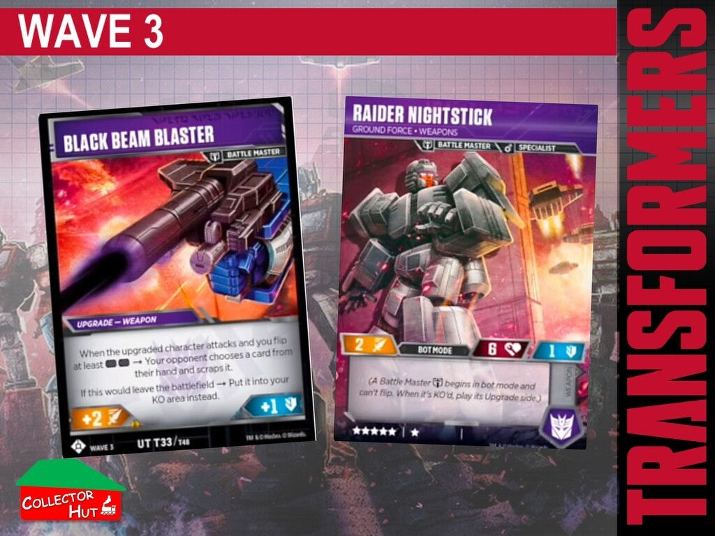 Transformers TCG CHARACTER Trading Cards All Waves