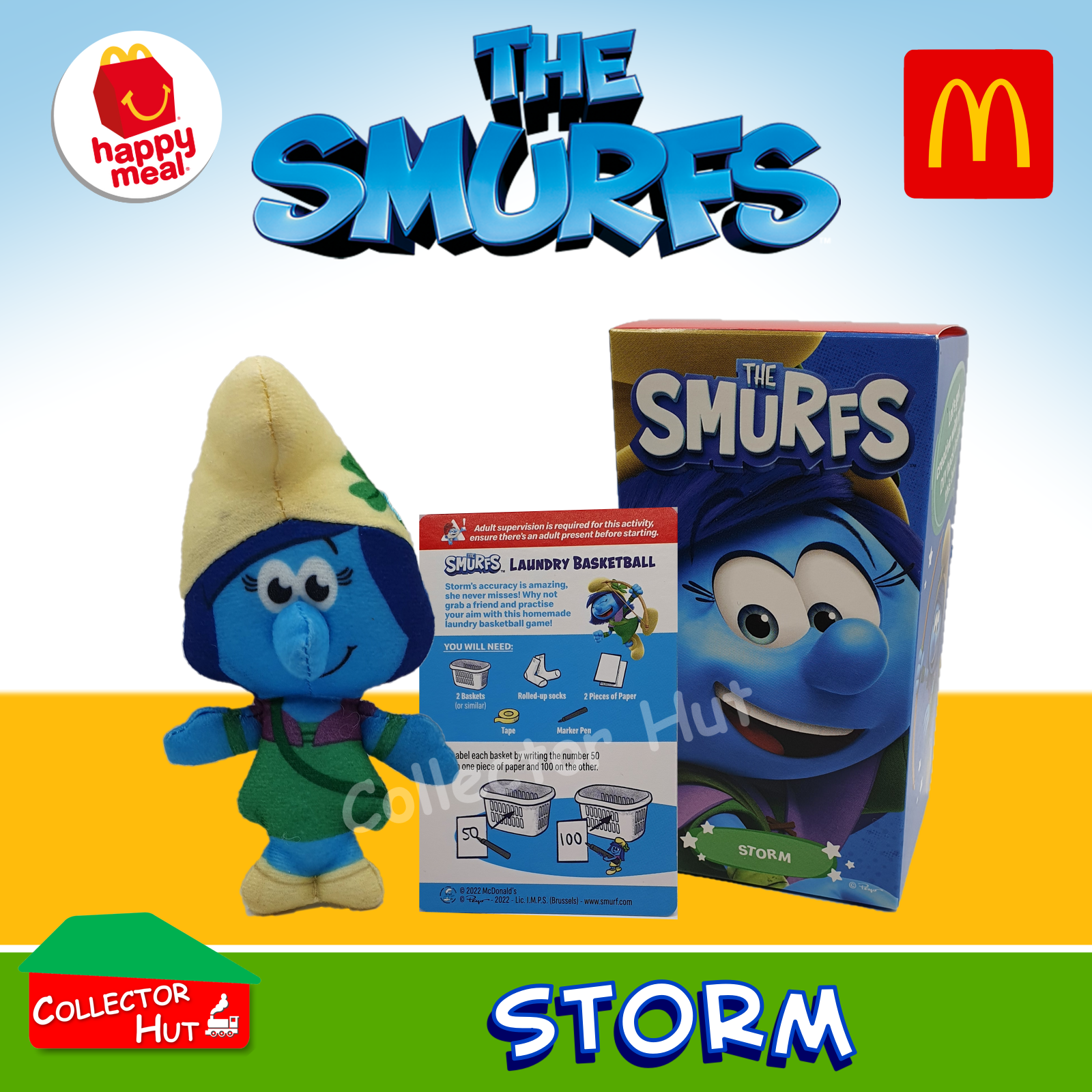 McDonald's Happy Meal Toys The Smurfs Plush Toys (2022)