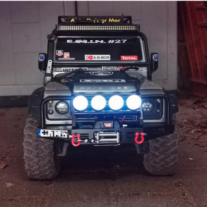RC Truck Roof Grill LED Fog Lamp Upgrade Sets x4 x5 x6