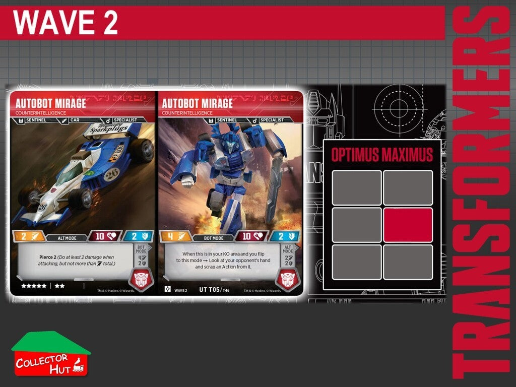 Transformers TCG CHARACTER Trading Cards All Waves