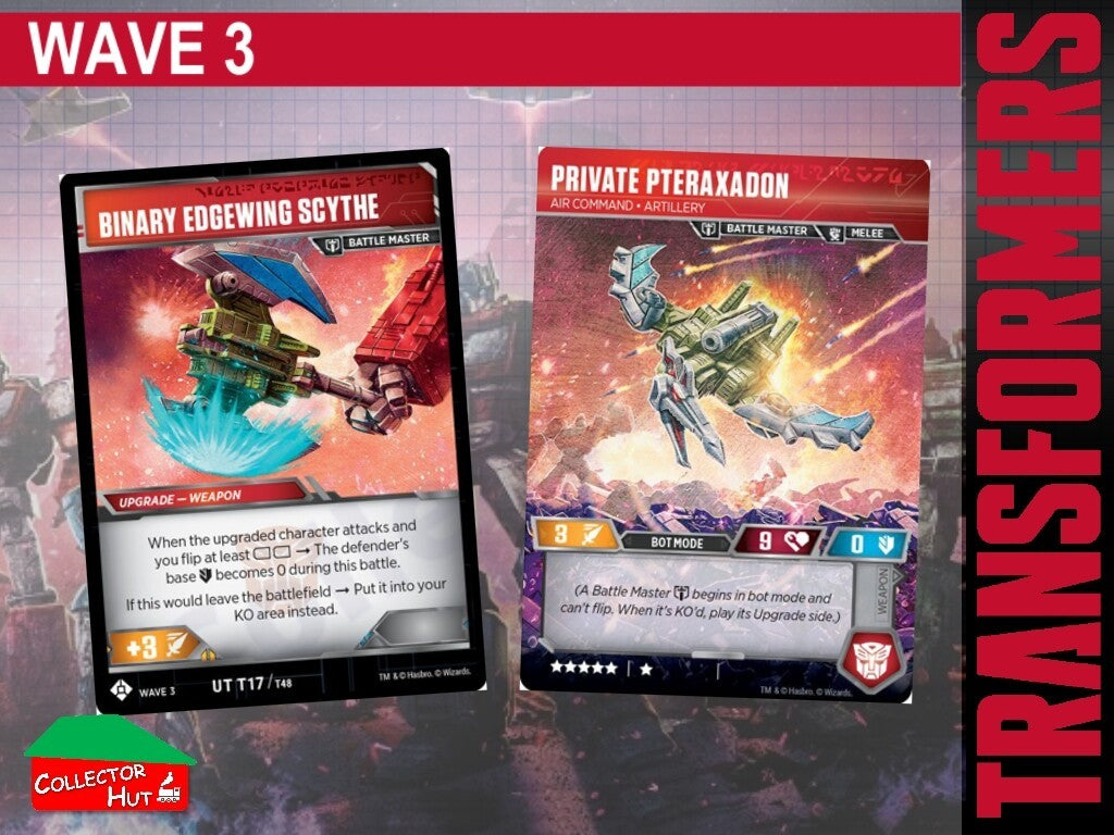 Transformers TCG CHARACTER Trading Cards All Waves