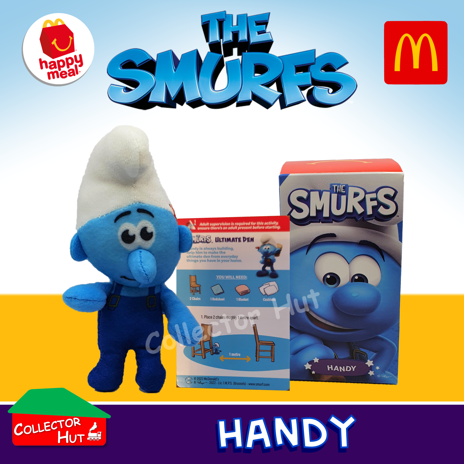 McDonald's Happy Meal Toys The Smurfs Plush Toys (2022)