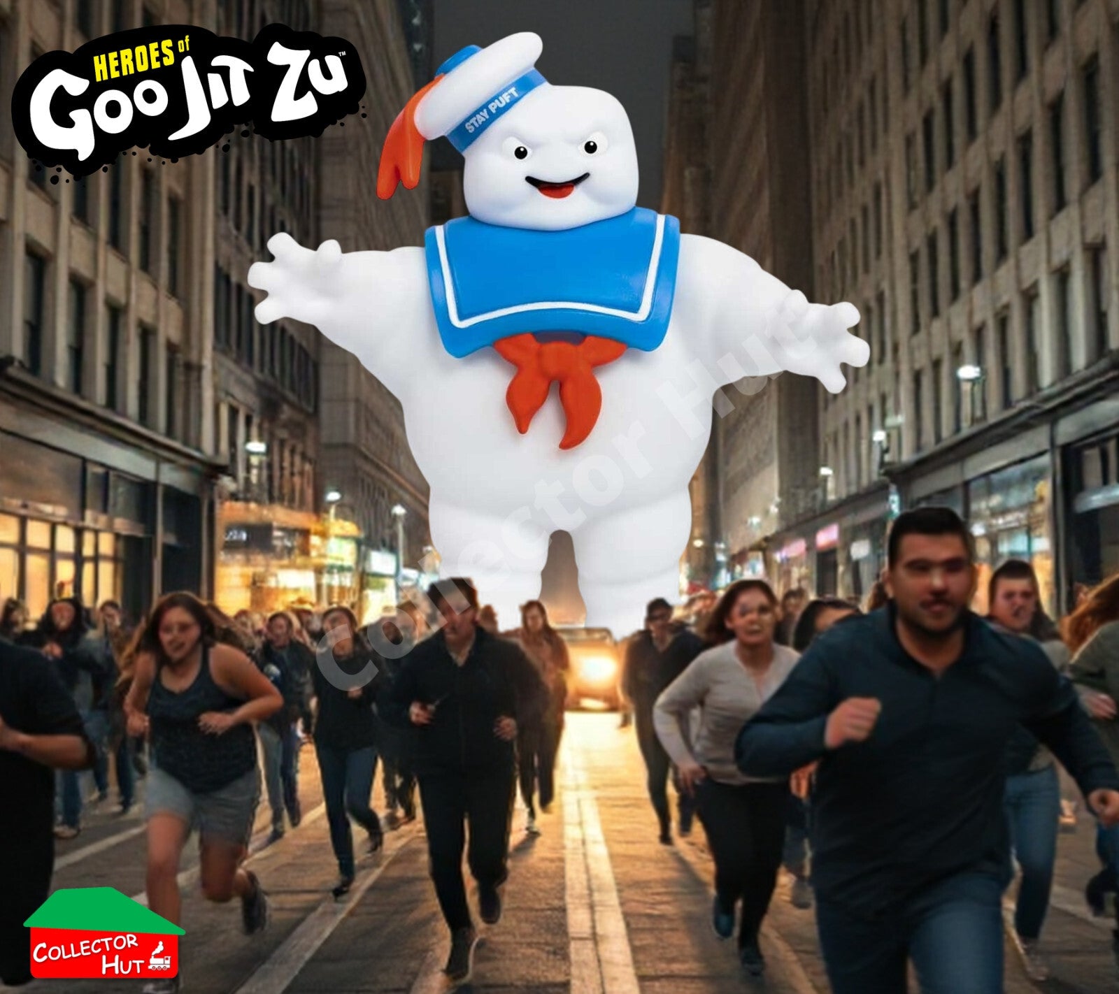 Ghostbusters Heroes of Goo Jit Zu Squishy Stay Puft Marshmallow Man 40cm