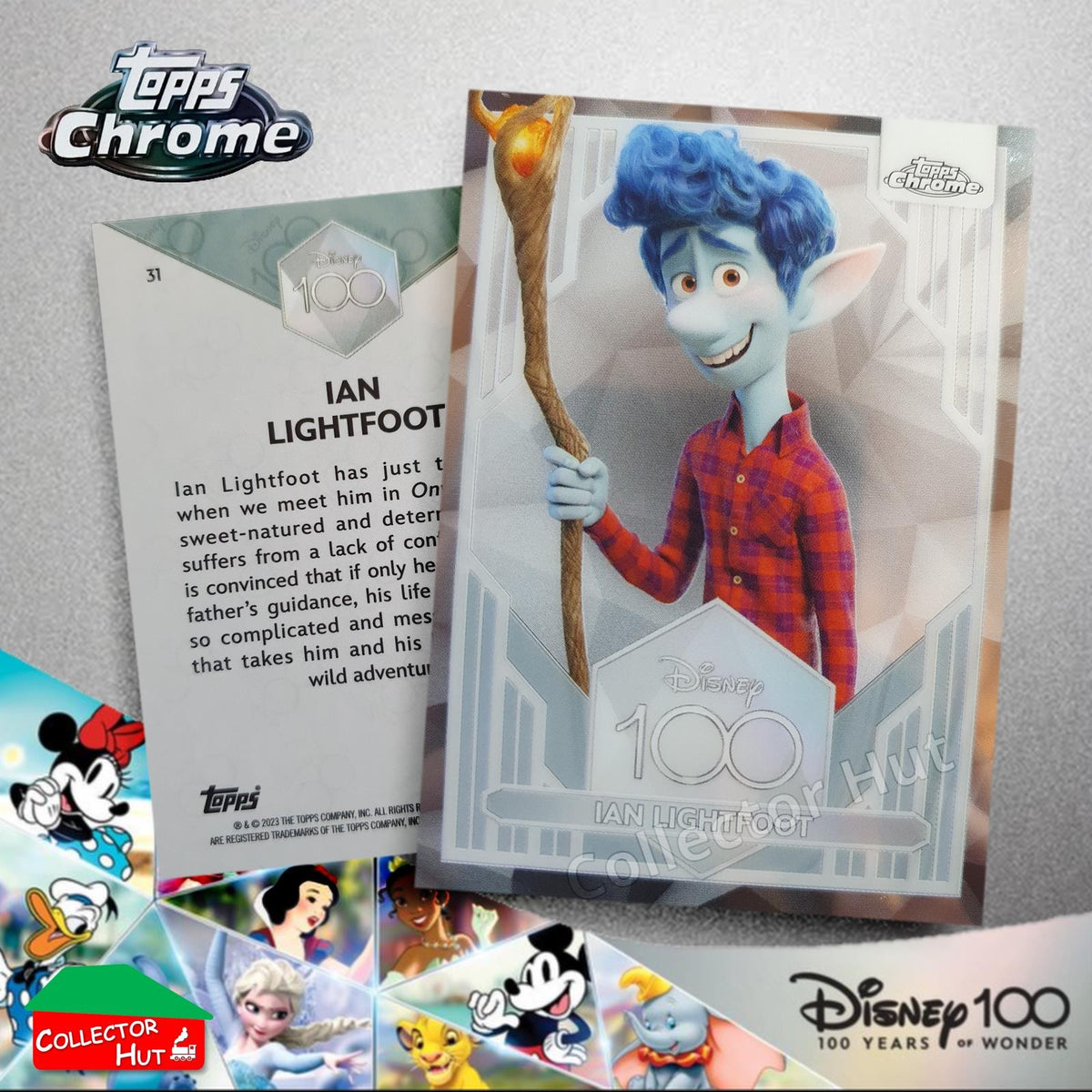 Disney 100 Topps Chrome 2023 Base Cards 1-100 Pick Singles to Complete Your Set