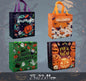 Halloween Novelty Tote Bags Trick or Treat Fabric 4 Pack with Handles