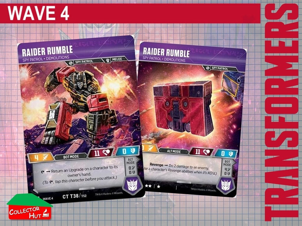 Transformers TCG CHARACTER Trading Cards All Waves