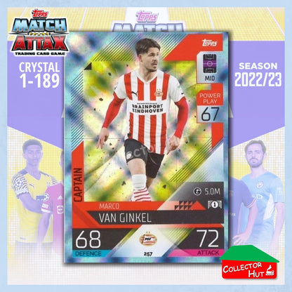 Topps Match Attax Europa Champions League 2022/23 Crystal Parallel Cards 190-387