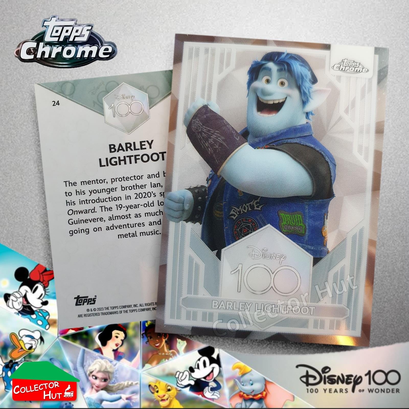 Disney 100 Topps Chrome 2023 Base Cards 1-100 Pick Singles to Complete Your Set