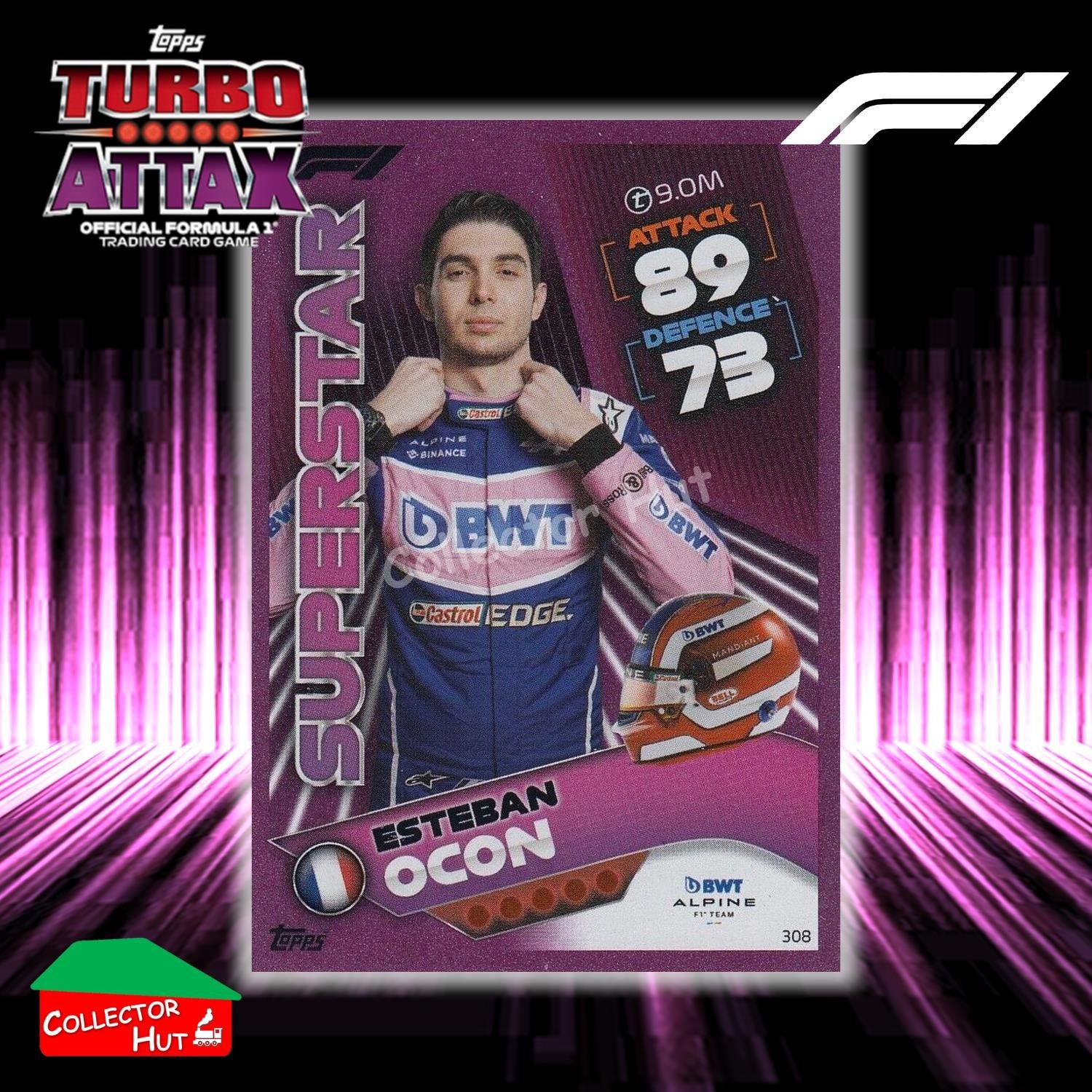 Topps Turbo Attax Formula 1 F1 2022 PINK GREEN RED Parallel Cards