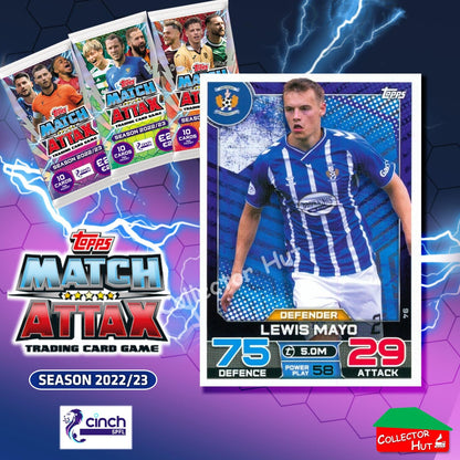TOPPS MATCH ATTAX SPFL 2022/23 #1-162 Choose Your Card