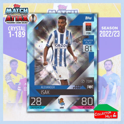 Topps Match Attax Europa Champions League 2022/23 Crystal Parallel Cards 190-387