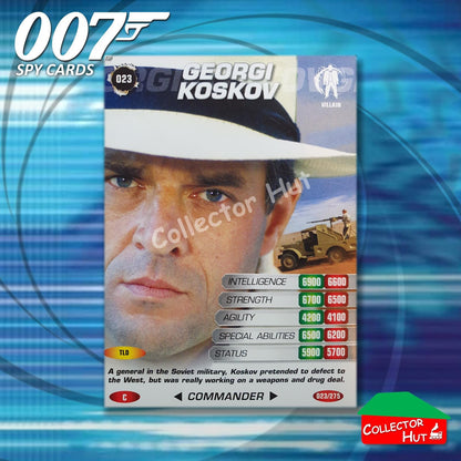 James Bond 007 Commander Spy Cards BASE COMMON YOU CHOOSE